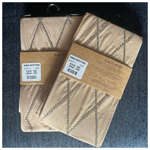 Urban Outfitters Jeweled Chain Tights 2 SETS S/M & M/L - Picture 5 of 8